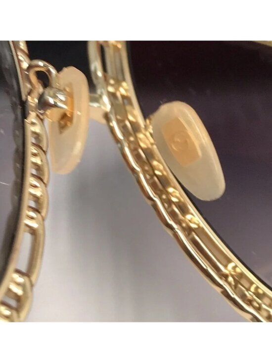 New Authentic Gucci Sunglasses Women\'s GG1033S 002 Gold Necklace Chain 57-21-215 main image 10